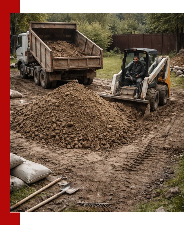 Суглинок для планировки участков в Сегеже с доставкой и выгрузкой