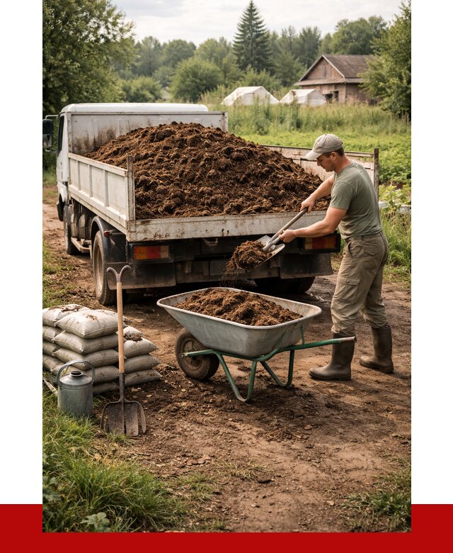 Купить коровий навоз с доставкой в Сегеже от 1873 р. | ПРОНЕРУДСгж