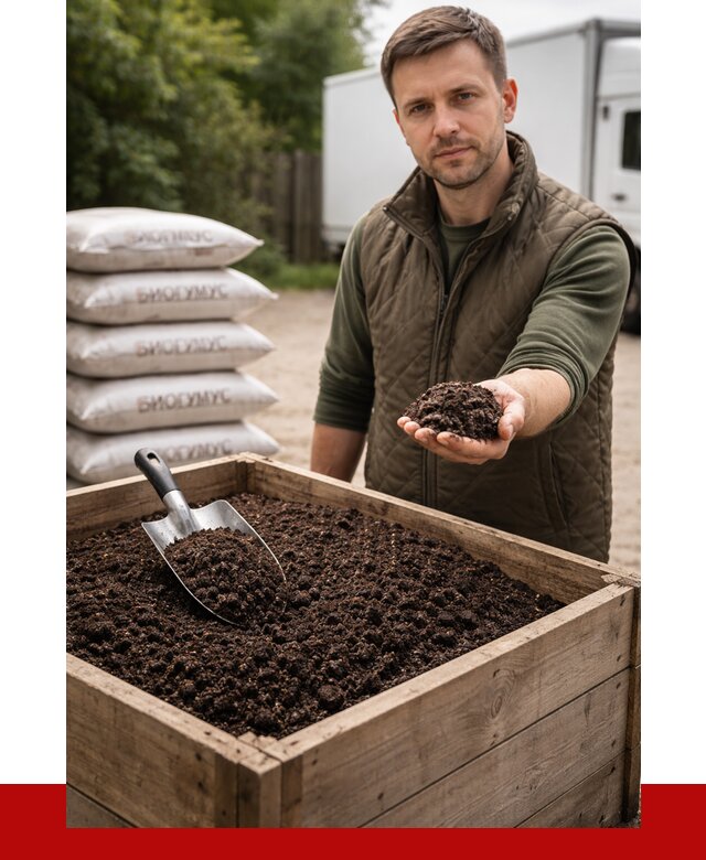 Купить биогумус в Сегеже с доставкой от 8844 р. за куб | ПРОНЕРУДСгж