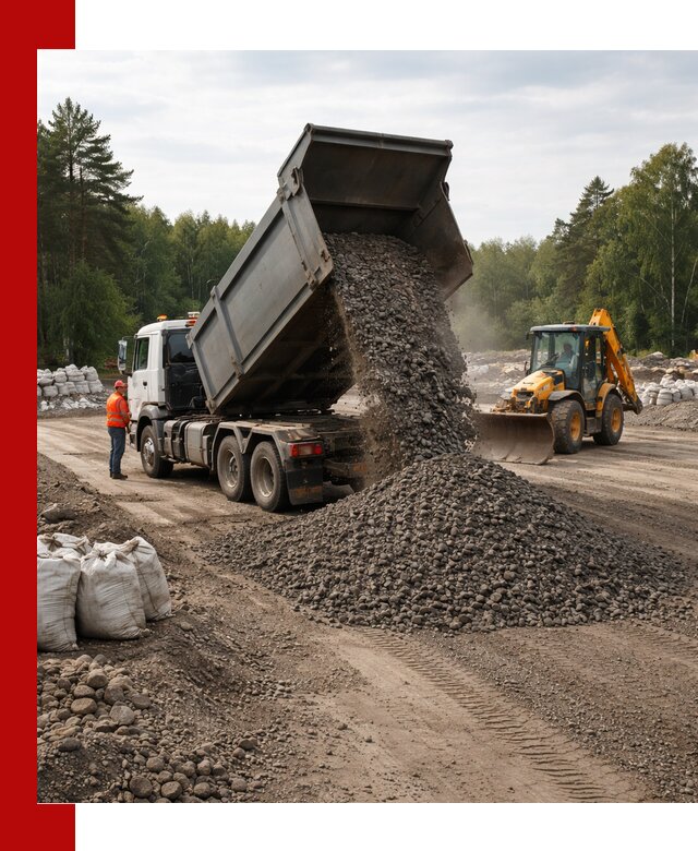Доставка дробленого асфальта в Сегеже для дорожных работ
