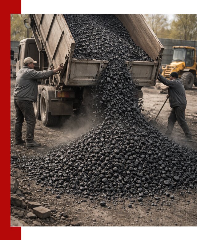 Доставка угля семечка самосвалами в Сегеже