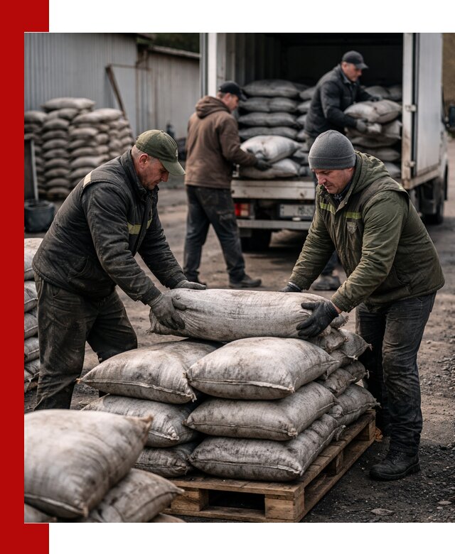 Доставка угля в мешках по выгодным ценам в Сегеже
