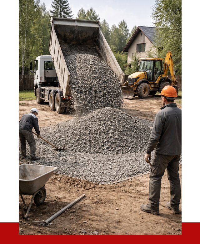 Отсыпка участка щебнем в Сегеже от 6763 р. ПРОНЕРУДСгж