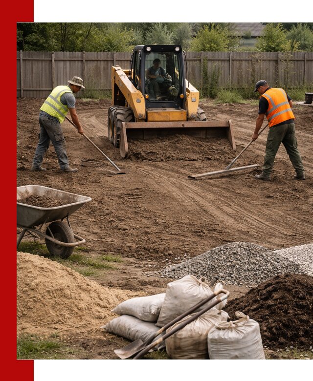 Выравнивание участка под строительство и благоустройство в Сегеже