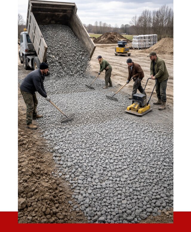 Устройство щебеночной подушки в Сегеже от 4682 р. ПРОНЕРУДСгж